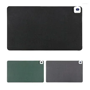 Mattor 2024 Winter Intelligent Electric Heat Pad Pad Office Desktop Digital Display Uppvärmningsvärmning Bord Vattentät MAT Mouse