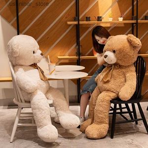 Stuffed Plush Animals Big Teddy Bear Stuffed Animal Brown Bear Plush Toy Fluffy Pillow Cuddly Plushies Gift for Kids Boys Girls Bed Decor L47