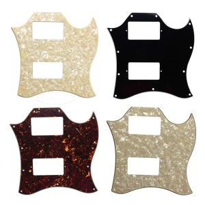 Guitar Feiman Guitar Parts for Gib Standard SG SG Full Face Pickguard Route PAF SG Humbuckers Scratch Plate