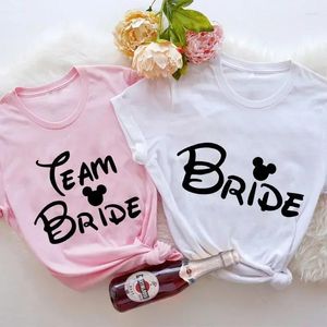 Koszulki kobiet Bachelorette panieńskie szczyty dla kobiet, aby być Tshirt Team T-shirts Friends Wedding Tees Ubrania