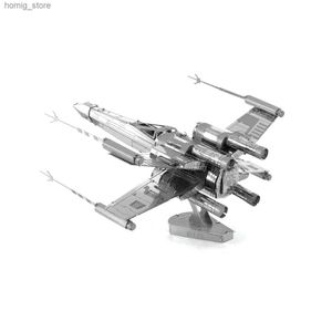 3D Puzzles X-Wing 3D Model Model Kits Diy Laser Cut Puzzles Jigsaw Toy for Children Y240415