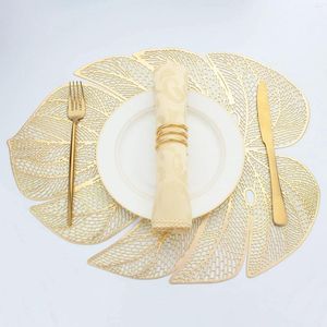 Tavolino tavolini a forma di foglia lastrai per la cena di 6 decorazioni di plastica metallica