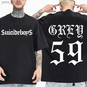 メンズTシャツ自殺ボーイG59ラップシンガーヒップホップミュージックTシャツファッションハラジュクOネック半袖メンズシャツファンギフトYQ240415