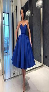 Simple Elegant Royal Blue Homecoming Dresses Sweetheat Sleeveless ALine Prom Gowns Back Zipper Custom Made New Arrival Cocktail G6132726