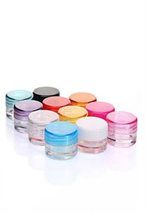 Plastic Wax Containers Jar Box Cases 3ml And 5ml Capacity Cosmetics Box 11 Colors Face Cream Storage Case6358203