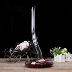 Son tasarım! Yapay üfleme Manuel Soğuk Kesim Kurşun Free Kristal Cam Yılan Şeffaf Şarap Dekanter Decantter 240415