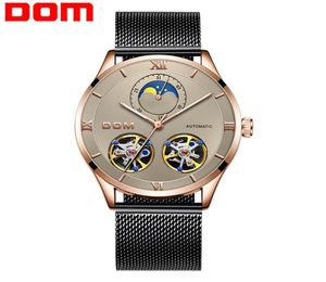 Dom Men039s Watches Top Brand Luxury Automatic Mechanical Men Sport Watch Waterproof Men Wirstwatch Tourbillon Reloj M1270GK53461029