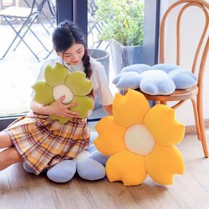 Pillow Stuffed Six Petal Flower Girly Room Decor Bay Window Seat Plush Mat Japanese Tatami