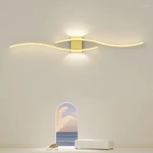 Стеновая лампа Nordic светодиод для гостиной спальни спальни прикроватный проход современный шкаф для домашних украшений