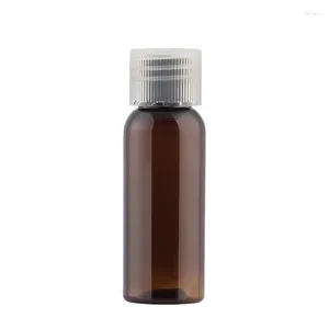 Storage Bottles 100pcs 20ml Empty Brown Small Sample Personal Care Plastic Bottle Travel Display El Liquid Soap Container