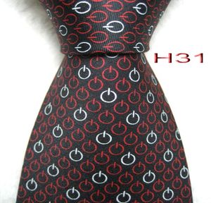 H31 100SILK JACQUARD Vävt handgjorda men039s slipsar inte