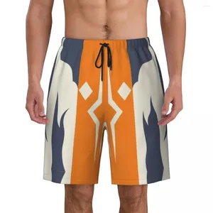 Herren Shorts Fulcrum Ahsoka Tano Print Swim Trunks Quick Dry Beachwear Beach Board Sci Fi Wars TV Show Boardshorts