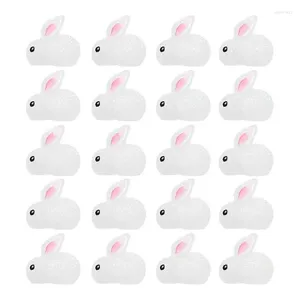 Decorative Figurines Mini Resin Cute Cartoon Luminous Color Realistic Small Easter Day Party Supplies