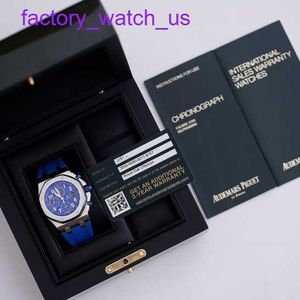 Orologio da polso iconico AP Blue Elf Royal Oak Offshore 26470ST MENS ORGHIO PRECISIONE ACCIAIO Blu Face Macchine automatiche Swiss Swiss Sports Luxury Sports