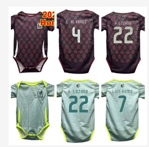 2024 멕시코 국가 대표팀의 옷 아기 축구 유니폼 로드리게즈 아라 우조 G.Ochoa e.sanchez 홈 어웨이 축구 셔츠 유니폼