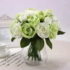 Decorative Flowers High-grade Simulation Bouquet Rose Wedding Flower Home Decoration Artificial K16164