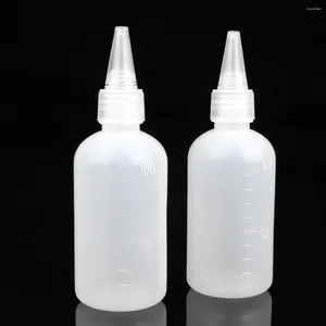 Förvaringsflaskor 10 st påfyllningsbar reseflaska dispenser skala container mini pressa flytande litet plastpray pigment