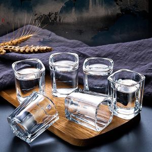 GIANXI 6 Two Glass KTV Whiskey Glass Holder Separated Wine Glass Mini Wine Glass Set White Wine S Glass Wine Cup 240408