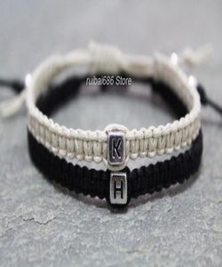 Nome personalizado Braceletcouples Bracelet His His Handmade Loves Bracelelet Nowey Jewelry8092811