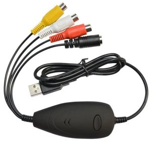 Stand EZCAP172 Videokamerainspelare USB Audio Video Capture Card Convert Analog Video från VHS 8mm DVD Player Support Win7/8/10