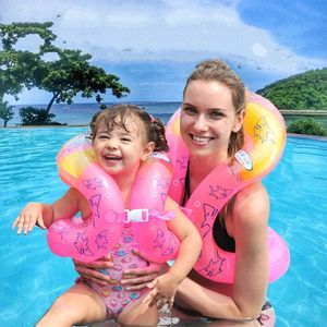 Gute Qualität dicker aufblasbarer Schwimmpool -Spielzeug Armringe für Kinder Erwachsene Schwimmrunden Baby Float Circle Kinder im Freien 240415