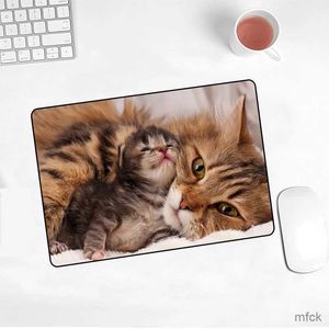 Muskuddar handled vilar söt kattmus pad bild pad laptop glid 220x180x2mm matta för cs go/work gaming new kawaii kontor dekoration mattan musmatta