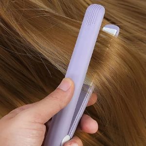 Mini Flacheisen für Reisen Haarglätter kleiner tragbarer Glattung Keramik Frauen Männer schnell einfaches kurzes Styling 240412