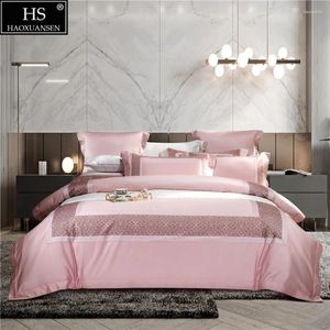 Bedding Sets The Wreath Woven By Grass Vine Frame Design Pink Fabric 4Pieces Digital Printing BedSheets Pillowcase Duvet Cover