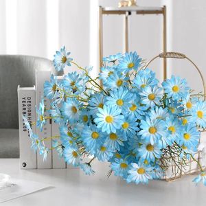 Dekoracyjne kwiaty hurtowa symulacja bukiet słonecznika stokrotka domowa dekoracja domowa dzika chryzanteme skocz