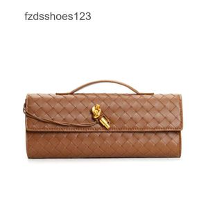 Handmade Lock Bottegs Venets Bag Lady Bags Diagonal Woven French Buckle 2024 New Hardware Long Single Cross Andiamo Purse Shoulder Women Clutch 1IMU