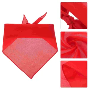 Köpek giyim 4 PCS Pet Bib Polyester Bandana Eşarp Kişiselleştirilmiş Hediyeler Köpekler için Basit Renk Küçük yaka