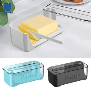 Plates BAINEL S Unbreakable Butter Dish With Clear Lid Convenient Storage And Easy Cutting BPA-free Kitchen Supplies