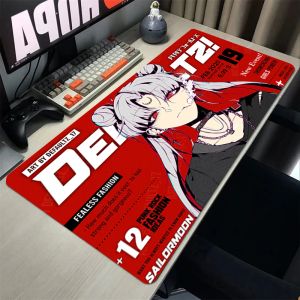 Pedler anime kız kalmaz mat gamer klavye ped bilgisayar fare ped mausepad oyun dizüstü bilgisayar masaçeli pc aksesuarlar fousepad mat kabine