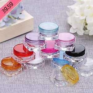 Garrafas de armazenamento 500x5g Plastic Square Cosmetics Creme Jar Jar Jar Jar Colorido Cosmético Jarros 5ml por atacado