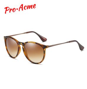 Pro Acme Vintage Cat Eye Spolaryzowane okulary przeciwsłoneczne Women 2021 Tortoise Brown Retro okrągły lustrzane soczewki Gafas Sol Mujer PA12668OTW1477294
