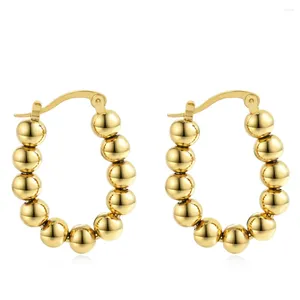 Stud Earrings Metal Beads Custom Hoop Stainless Steel Luxury Jewelry Big Dangle For Sale.
