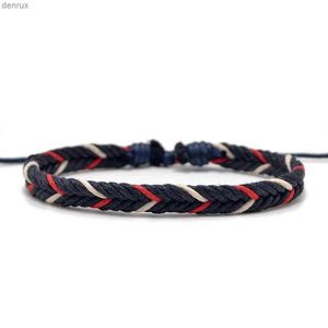 Other Bracelets Bohemia Handmade Woven Rope Bracelets Unisex Adjustable 29 styles Charm Friendship BraceletsL240415