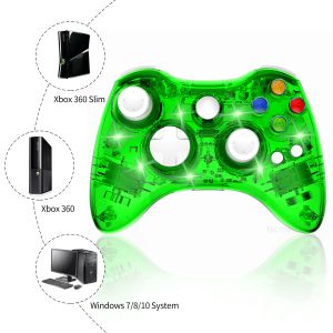 Gamepads Беспроводной геймпад для Xbox 360 Console 2.4g Двойной вибрационной игры для Xbox 360 Slim для ПК Windows 8/8/10