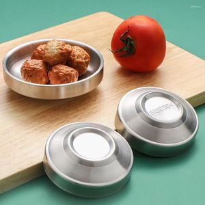 Teller Japanisches Tischgeschirrs Gurkenschüssel Sauce Kimchi Plate Seasoning Bowl Vorspeise koreanische Edelstahlkind