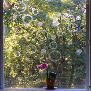 Window Stickers 3D Colorful Opaque Decorative Glass Film Stain Hear Insulation Cover Static Self Adhesive