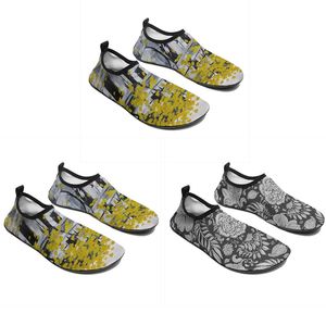 Scarpe da uomo personalizzato Cartoon Design di parole fai da te Donne Animal Wading Bianco Blu Blu Slip-On Mens Trainer GAI 012 422 Wo S S 1354430 s