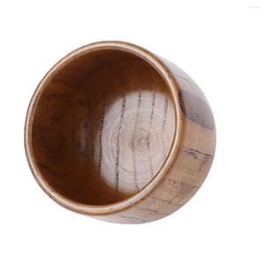 Koppar tefat 1 st träkopp dricka klassisk trämuggbehållare för kaffe öl te vatten (kaffe)