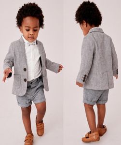 Sommar baby spädbarn pojke designer kläder stilig boy039s formella kostymer för bröllop prom middag barn slitagepants1430289