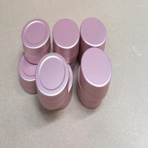 Garrafas de armazenamento 100pcs/lote 20g Caixa de metal 20 ml de alumínio Lip Gloss Bloss Cosmetics Packing Bottle Bottle Bottle Pink Silver Jars