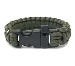 DHL Outdoor Camping Wanderwanderung Armband 13 Farben Selbstresystem Paracord Fallschirm Backbänder Überlebensarmband Campin5455833