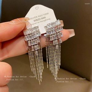 Dangle Ohrringe Zirkon Quastel Geometrisch cool und eleganter Luxusgroßhandel