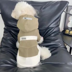 Kış Köpek Giyim Tasarımcısı Lüks Evcil Hayvan Giysileri Küçük Köpekler Giyim Yavru Köpek Rüzgar Çeker Fransız Buldog Chihuahua Kıyafet Yorkie Pug Kostüm Toptan