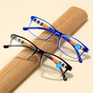 Occhiali da sole Stampa di moda occhiali presbiopici anti-blu gamba molla HD per gli anziani