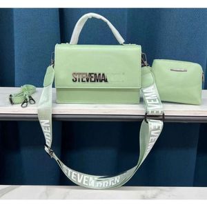 Tote Handbags Women Famous Brands Designer Shoulder Steve Purse och 2st/Set Luxurys PU Leather Square Bag Steve0628 000