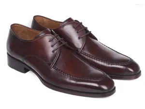 Casual Shoes Italiensk äkta läder för män Business Shoe Lace Up Oxfords Plus Size Male Wedding Party